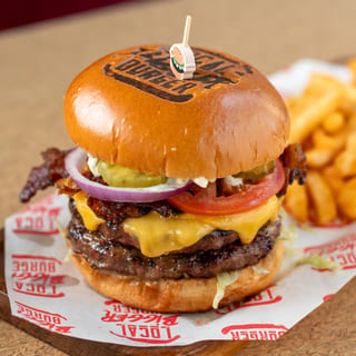 Double Bacon Cheddar Burger